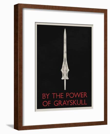 By The Power of Grayskull Retro-null-Framed Poster