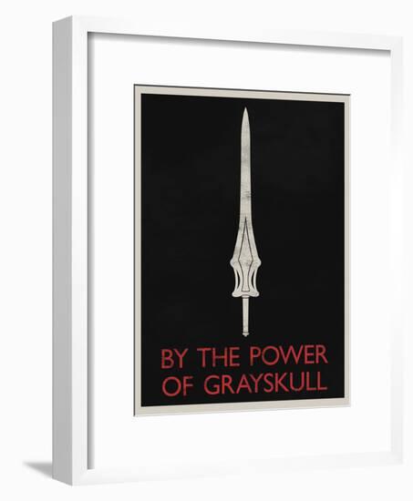 By The Power of Grayskull Retro-null-Framed Poster