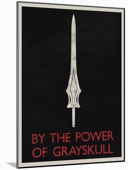 By The Power of Grayskull Retro-null-Mounted Poster