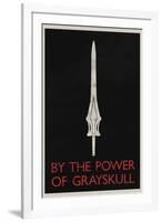 By The Power of Grayskull Retro-null-Framed Art Print