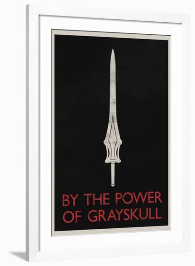 By The Power of Grayskull Retro-null-Framed Art Print