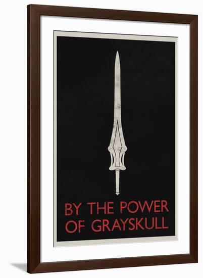 By The Power of Grayskull Retro-null-Framed Art Print