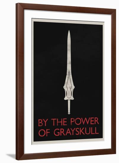 By The Power of Grayskull Retro-null-Framed Art Print