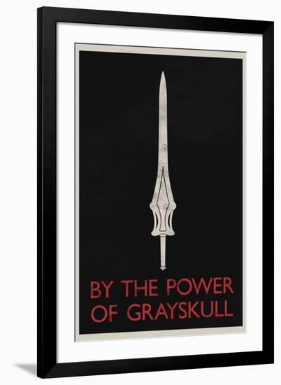 By The Power of Grayskull Retro-null-Framed Art Print