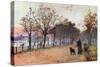 By the Ring, Hyde Park: Evening-Rose Maynard Barton-Stretched Canvas