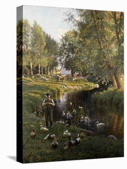 By the River, Apperup-Frants Henningsen-Stretched Canvas