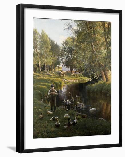 By the River, Apperup-Frants Henningsen-Framed Giclee Print