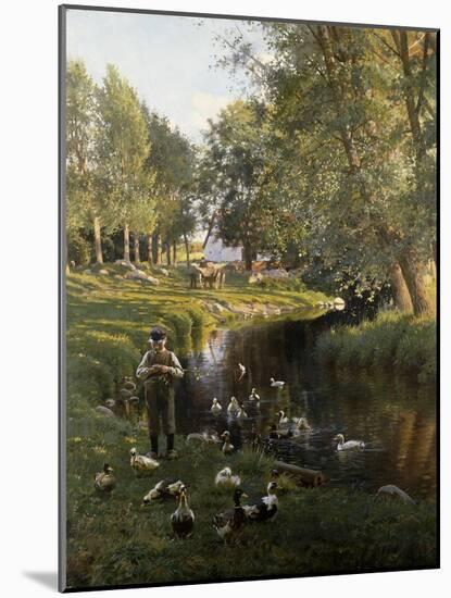 By the River, Apperup-Frants Henningsen-Mounted Giclee Print