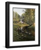 By the River, Apperup-Frants Henningsen-Framed Premium Giclee Print