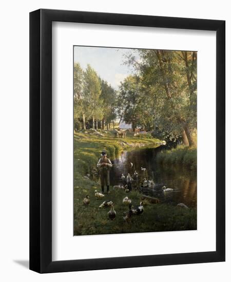 By the River, Apperup-Frants Henningsen-Framed Premium Giclee Print