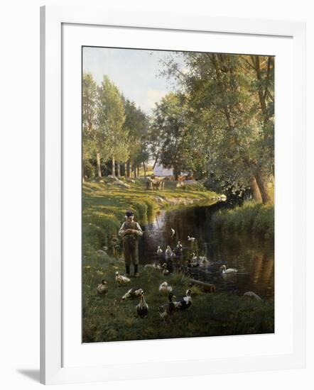 By the River, Apperup-Frants Henningsen-Framed Giclee Print