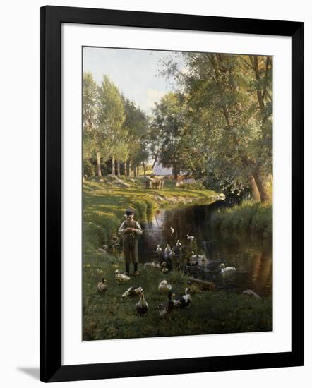 By the River, Apperup-Frants Henningsen-Framed Giclee Print