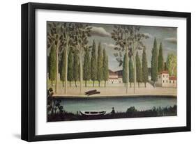 By the River, C.1890-Henri Rousseau-Framed Giclee Print