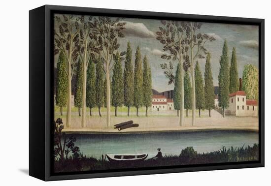 By the River, C.1890-Henri Rousseau-Framed Stretched Canvas