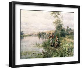 By the River-Louis Aston Knight-Framed Premium Giclee Print