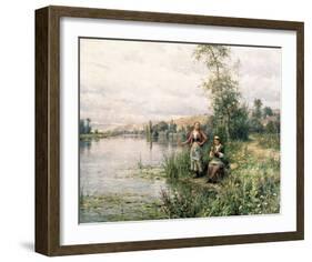 By the River-Louis Aston Knight-Framed Premium Giclee Print