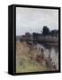By the River-Hector Caffieri-Framed Stretched Canvas