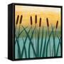 By The River-Herb Dickinson-Framed Stretched Canvas