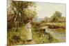 By the River-Ernest Walbourn-Mounted Giclee Print