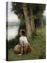 By the River-Luis Jimenez Y Aranda-Stretched Canvas