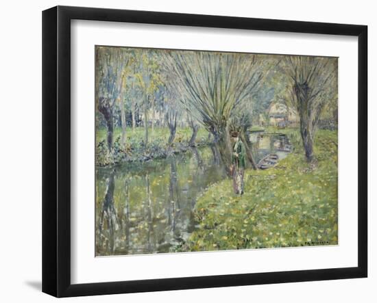 By the River-Frederick Carl Frieseke-Framed Giclee Print