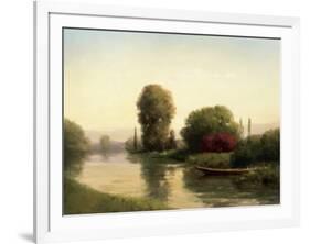 By the Riverside-Udell-Framed Art Print