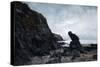 By the Rocks at Low Tide, 1878-Emmanuel Lansyer-Stretched Canvas