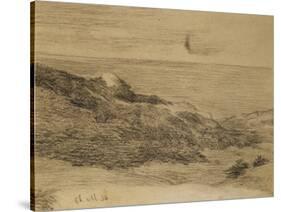By the Sea; Au Bord De La Mer-Claude Monet-Stretched Canvas
