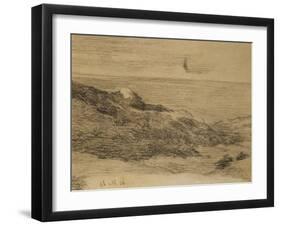 By the Sea; Au Bord De La Mer-Claude Monet-Framed Giclee Print