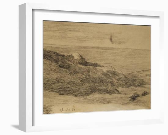 By the Sea; Au Bord De La Mer-Claude Monet-Framed Giclee Print