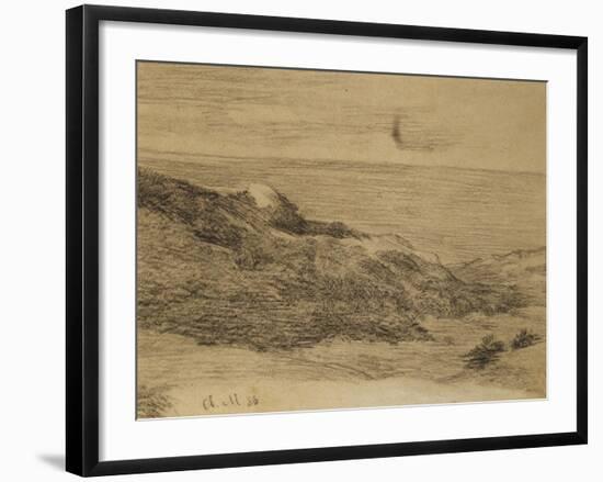 By the Sea; Au Bord De La Mer-Claude Monet-Framed Giclee Print