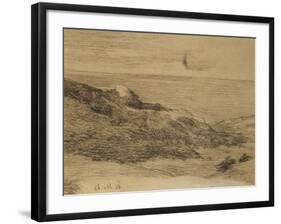 By the Sea; Au Bord De La Mer-Claude Monet-Framed Giclee Print