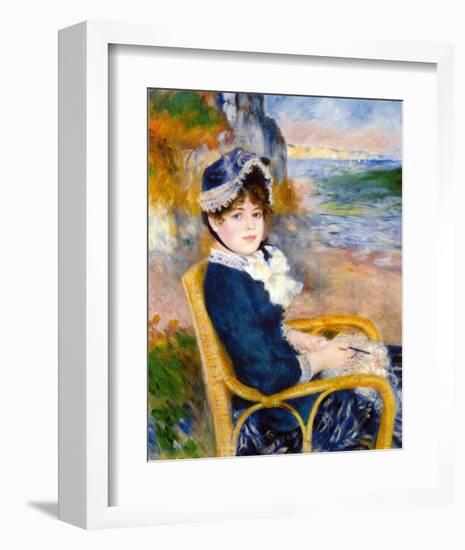 By the Sea Shore-Pierre-Auguste Renoir-Framed Giclee Print