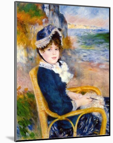 By the Sea Shore-Pierre-Auguste Renoir-Mounted Giclee Print