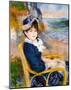 By the Sea Shore-Pierre-Auguste Renoir-Mounted Giclee Print