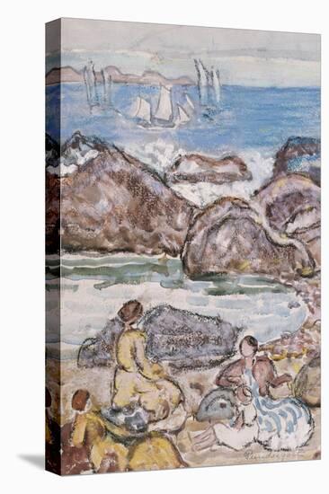 By the Sea-Maurice Brazil Prendergast-Stretched Canvas