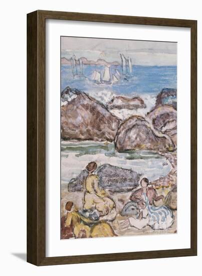 By the Sea-Maurice Brazil Prendergast-Framed Giclee Print