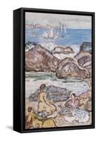 By the Sea-Maurice Brazil Prendergast-Framed Stretched Canvas