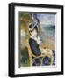 By the Seashore, 1883-Pierre-Auguste Renoir-Framed Giclee Print