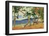 By the Seashore, Martinique, 1887-Paul Gauguin-Framed Giclee Print