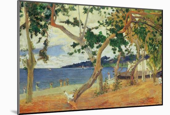 By the Seashore, Martinique, 1887-Paul Gauguin-Mounted Giclee Print
