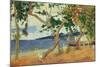 By the Seashore, Martinique, 1887-Paul Gauguin-Mounted Giclee Print