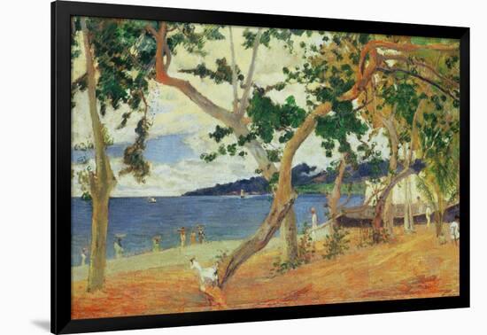 By the Seashore, Martinique, 1887-Paul Gauguin-Framed Giclee Print