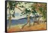 By the Seashore, Martinique, 1887-Paul Gauguin-Framed Stretched Canvas