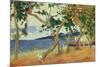 By the Seashore, Martinique, 1887-Paul Gauguin-Mounted Premium Giclee Print