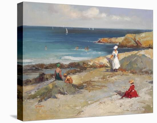 By The Seashore-H Finan-Stretched Canvas