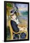 By the Seashore.-Auguste Renoir-Framed Poster