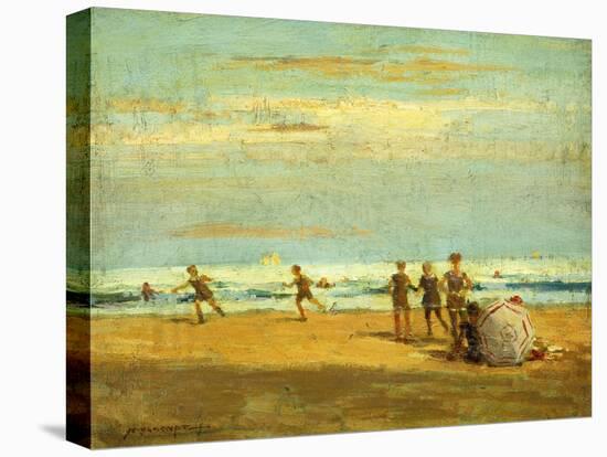 By the Seaside-Frederick John Mulhaupt-Stretched Canvas