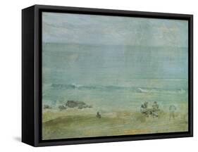 By the Shore, St. Ives-James Abbott McNeill Whistler-Framed Stretched Canvas