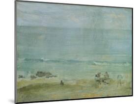 By the Shore, St. Ives-James Abbott McNeill Whistler-Mounted Giclee Print